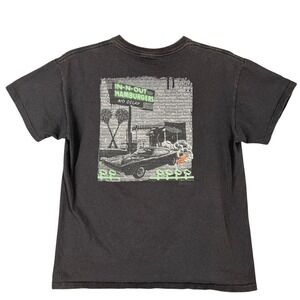 In-N-Out Burger Graphic Shirt Hamburgers Men L Drive-In Dodge Charger Muscle Car